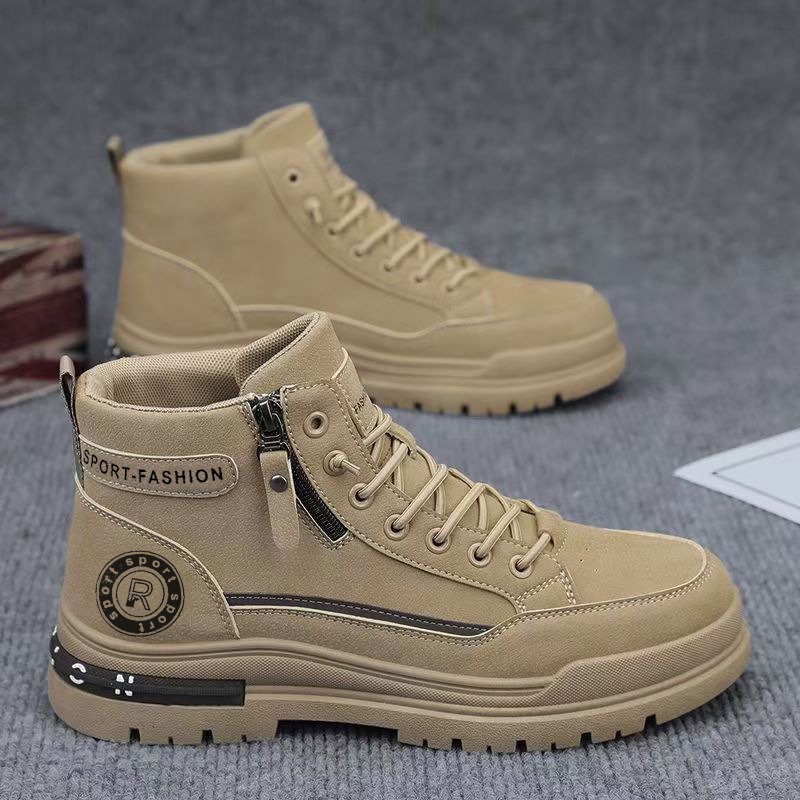 Men'S Shoes Hiking - Sepatu Boots Kerja Pria Retro High