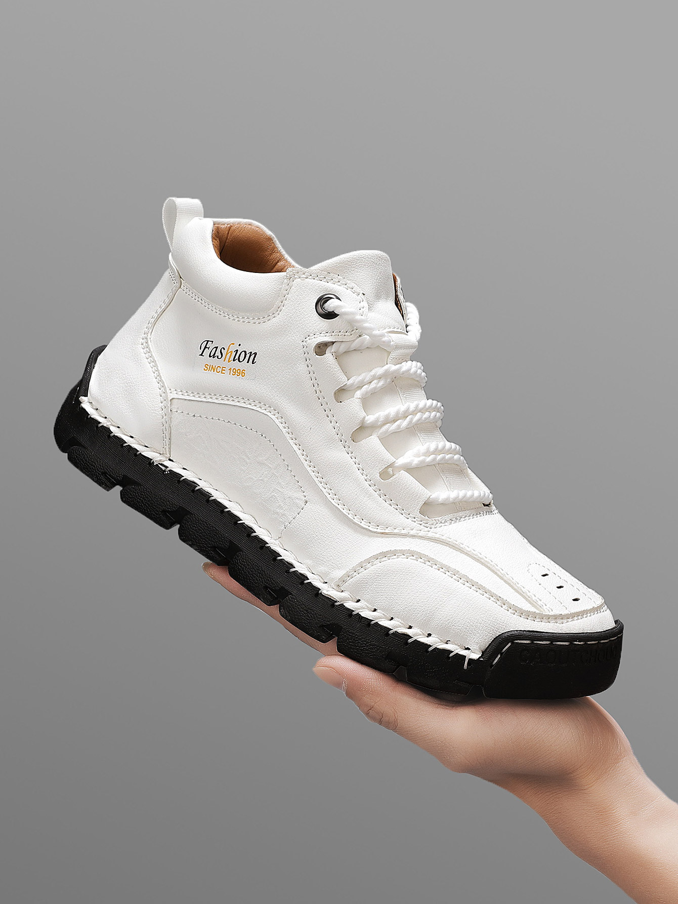 Men'S Shoes Hiking - Sepatu Kasual Mid-Top Buatan Tangan Pria,