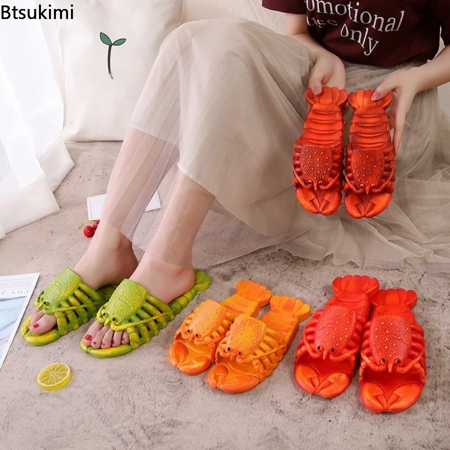Men'S Shoes Non Slip - Sandal Lobster Kartun Musim Panas 2026