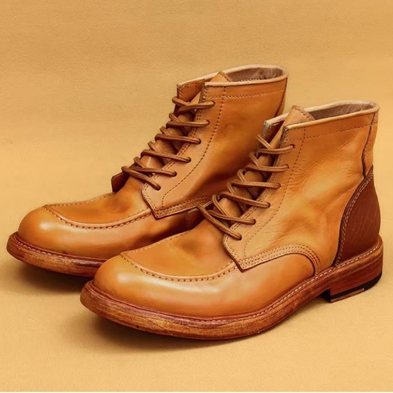 Men'S Shoes Hiking - Sepatu Bot Kulit Goodyear Berkualitas Tinggi