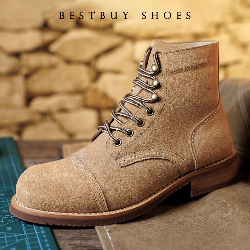 Sepatu Boots Motor Pria Kulit  - Men Shoes Red ulasan dan harga