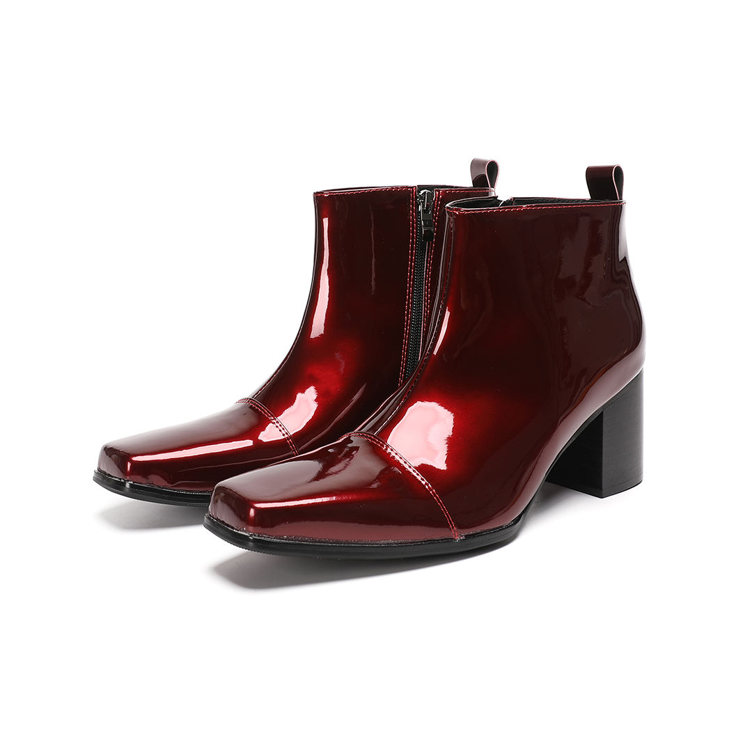 Sepatu Bot Pria Kulit Asli Mer - Men Shoes Red ulasan dan harga