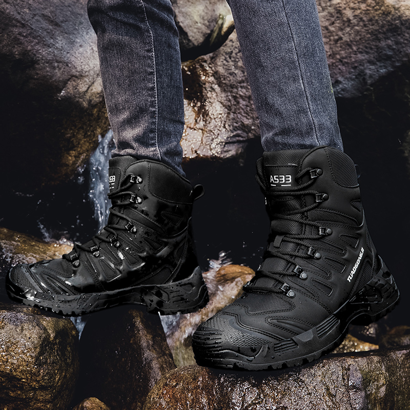 Sepatu Hiking Taktis Luar Ruan - Men'S Shoes Hiking ulasan dan harga